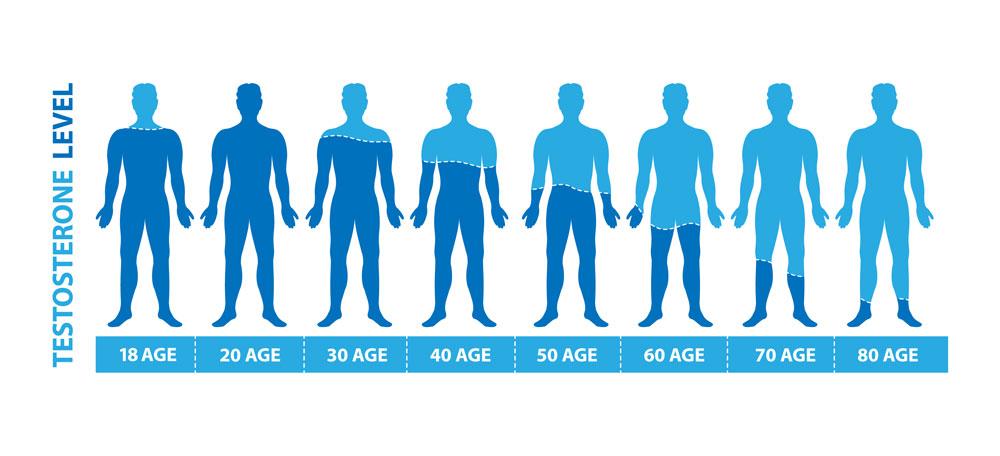 Hormone testosterone suy giảm theo tuổi tác