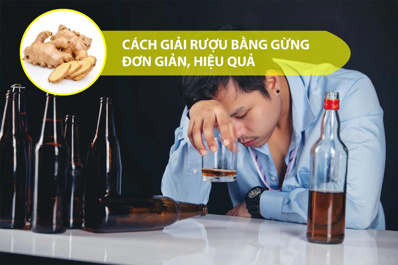 Cách giải rượu bằng gừng hiệu quả