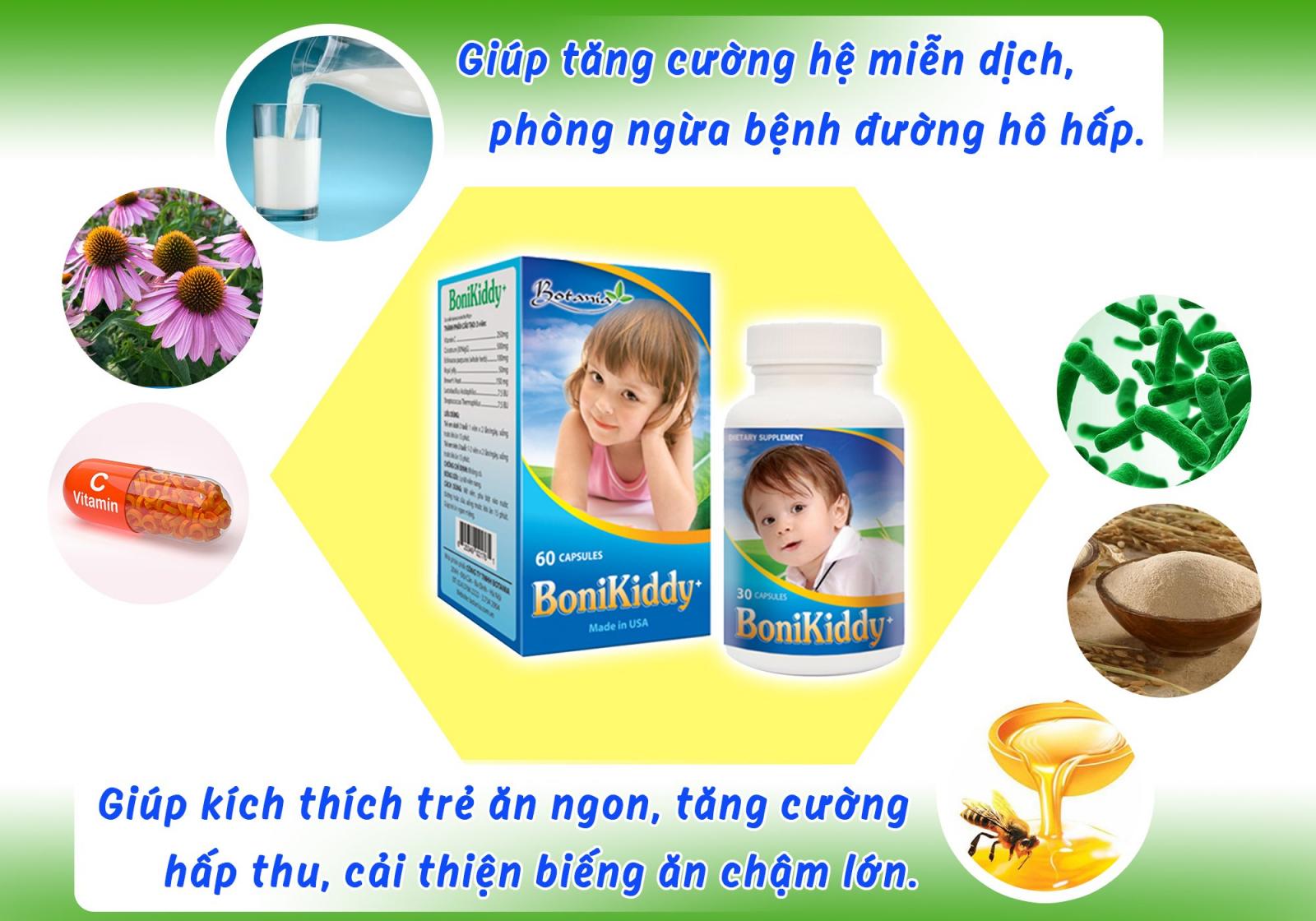 Thành phần và công dụng của BoniKiddy +