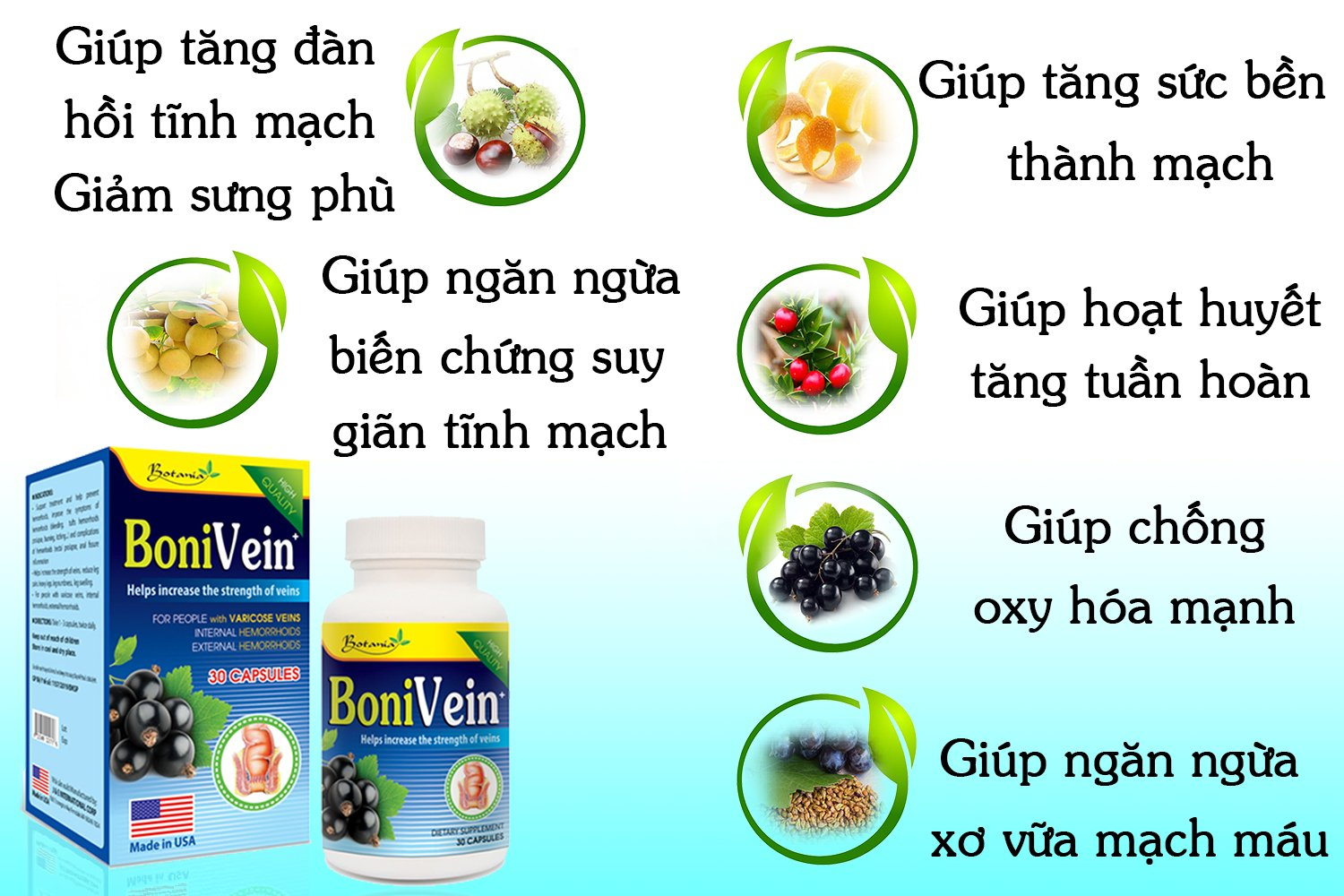 Thành phần toàn diện của BoniVein +