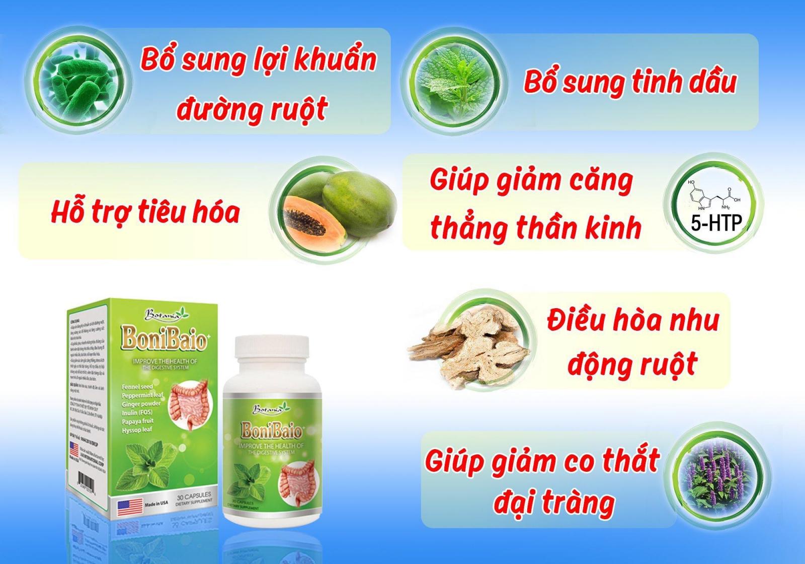 Thành phần và công dụng của BoniBaio +