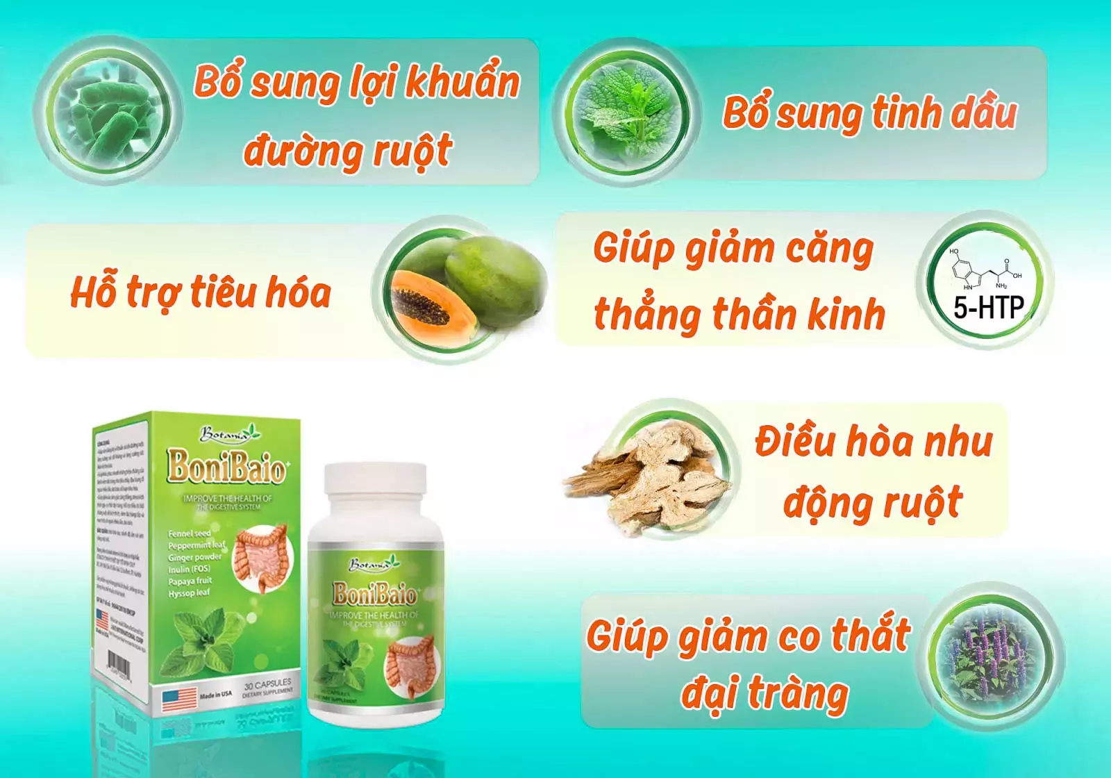 Các tác dụng toàn diện của BoniBaio +